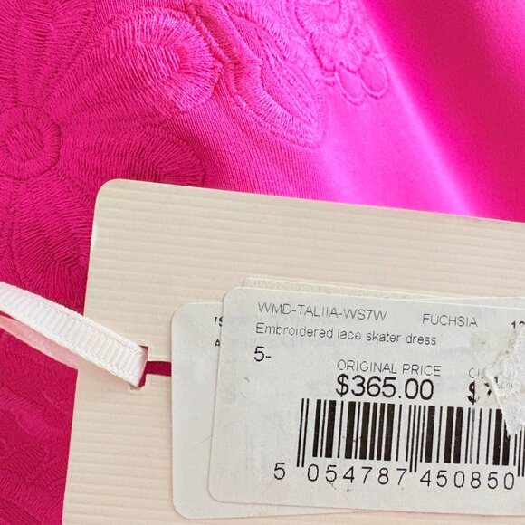 Ted Baker Taliia Halterneck Embroidered Lace Dress NWT Fuchsia Pink Size 12 - Picture 12 of 13